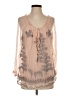 Unbranded Tan 3/4 Sleeve Blouse Size S - photo 1