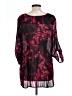 Fred David 100% Polyester Black 3/4 Sleeve Blouse Size L - photo 2