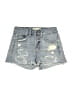 Garage 100% Cotton Blue Denim Shorts Size 3 - photo 1