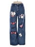 Romwe Hearts Blue Jeans Size XL - photo 1