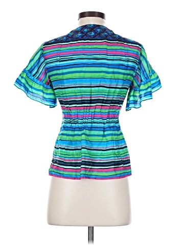 Nanette Lepore Short Sleeve Silk Top (view 2)