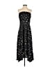 Auguste 100% Rayon Stars Black Cocktail Dress Size 2 - photo 1