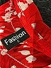 Fashion 100% Polyester Red Long Sleeve Blouse Size S - photo 7