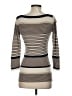 Tory Burch Stripes Tan Silk Pullover Sweater Size S - photo 2