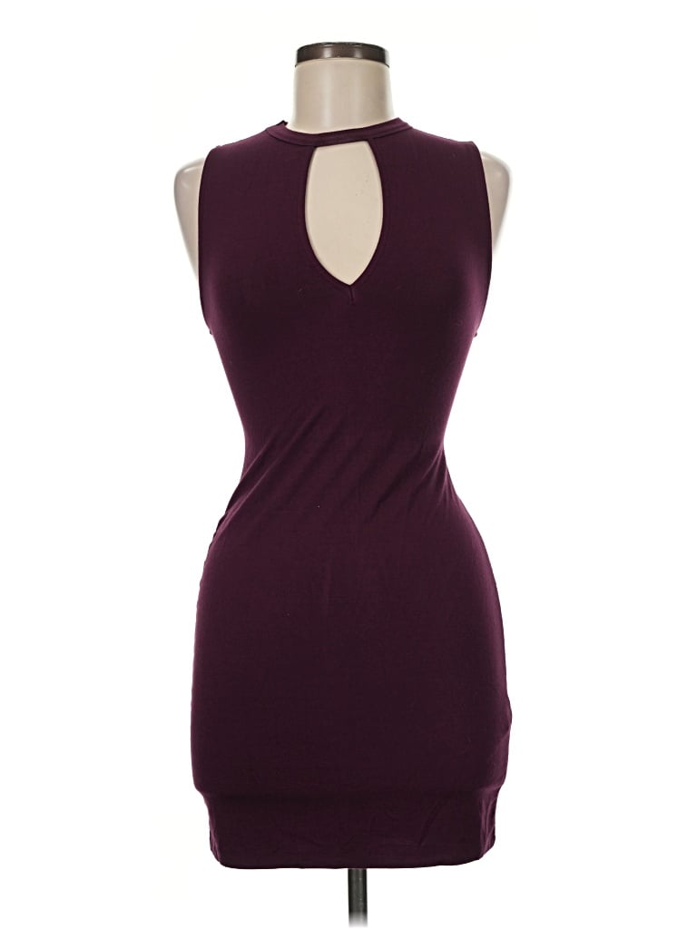 Pre-owned Forever 21 Cocktail Dress In Burgundy
