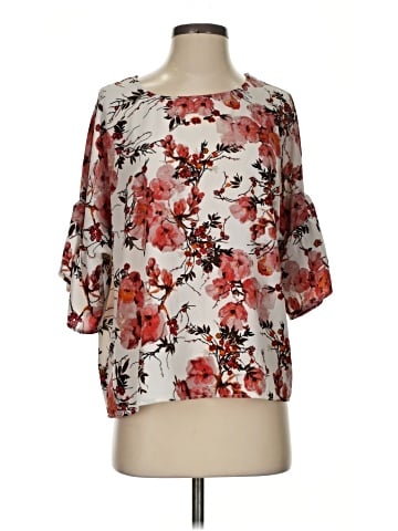 Bobeau 3/4 Sleeve Blouse (view 1)
