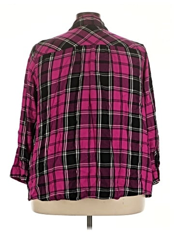 Lane Bryant 3/4 Sleeve Button-Down Shirt (view 2)