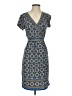 Max Studio Print Blue Casual Dress Size S - photo 1