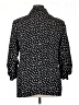 Chico's 100% Polyester Polka Dots Black Blazer Size Lg (2.5) - photo 2