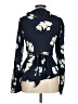 Ganni 100% Viscose Floral Blue Long Sleeve Blouse Size EU 40 / US 10 - photo 2