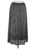 Everly Metallic Silver Formal Skirt Size M - photo 1