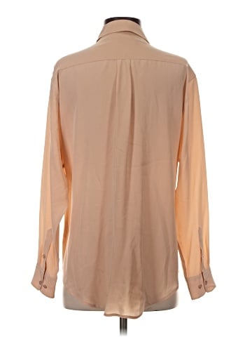 Equipment Long Sleeve Silk Top (view 2)