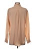 Equipment 100% Silk Color Block Tan Long Sleeve Silk Top Size XS - photo 2