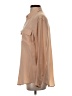 Equipment 100% Silk Color Block Tan Long Sleeve Silk Top Size XS - photo 5