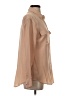 Equipment 100% Silk Color Block Tan Long Sleeve Silk Top Size XS - photo 4