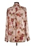 Kut from the Kloth 100% Polyester Floral Ivory Long Sleeve Blouse Size L - photo 2