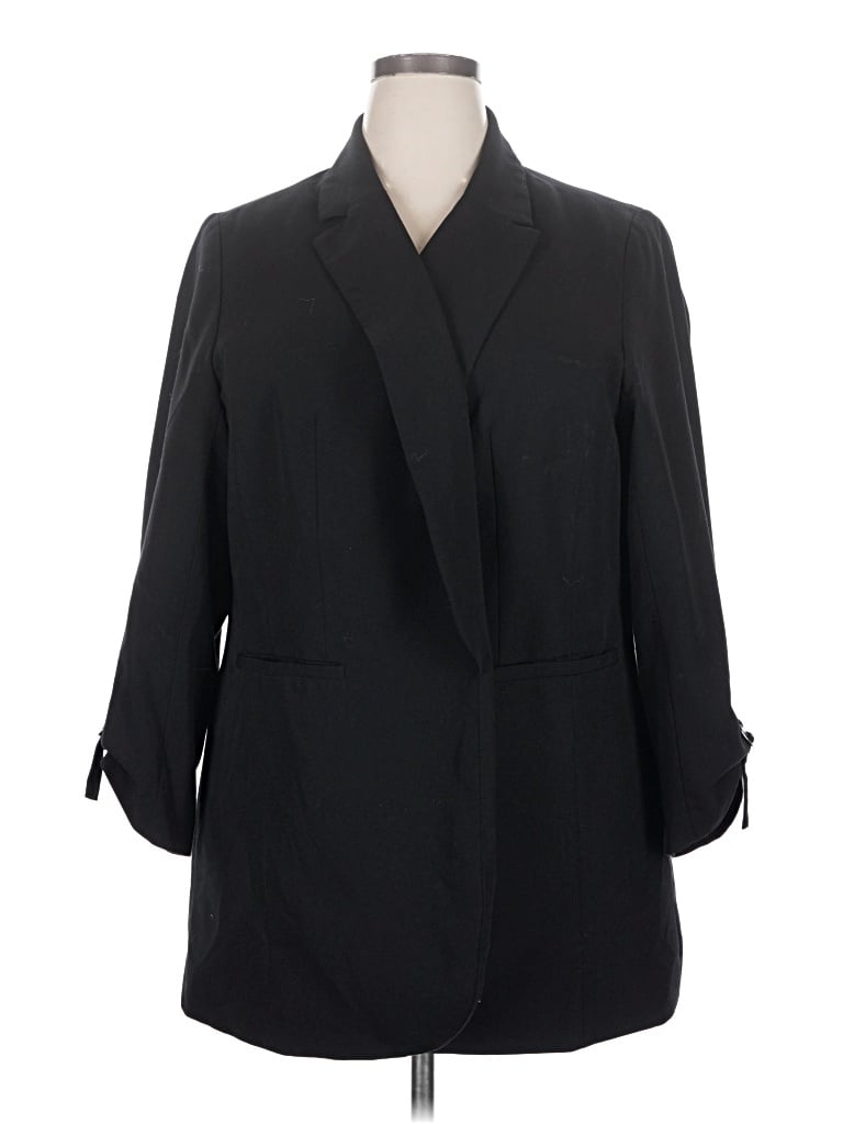 Pre-owned Eloquii Blazer Jacket In Black