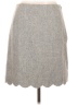 Talbots Chevron-herringbone Gray Casual Skirt Size 10 Petite - photo 1