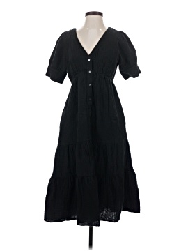Madewell Lightspun Button-Front Tiered Midi Dress (view 1)