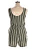 Derek Heart Stripes Green Romper Size XL - photo 2