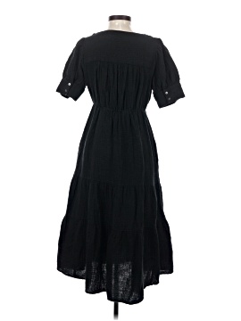 Madewell Lightspun Button-Front Tiered Midi Dress (view 2)