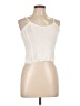 Madison 100% Cotton Ivory Sleeveless Top Size L - photo 1