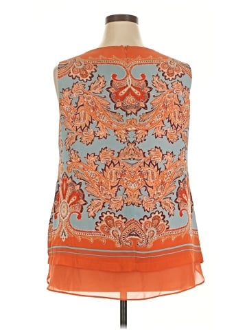 Rose + Olive Sleeveless Blouse (view 2)