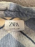 Zara Plaid Gray Blue Long Sleeve Button-Down Shirt Size 11 - 12 - photo 4