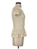 BCBGMAXAZRIA Ivory Short Sleeve T-Shirt Size P (estimated, petite) - photo 4