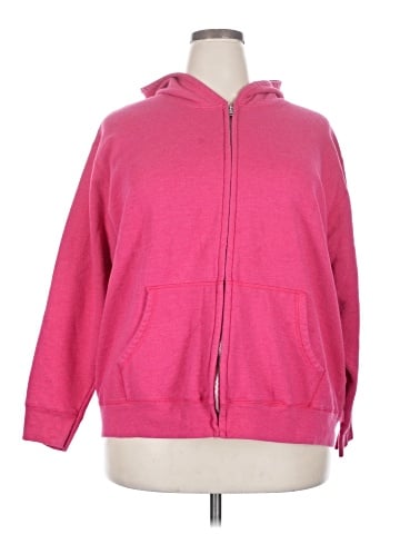 Just My Size Zip Up Hoodie (view 1)