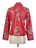Colleen Lopez 100% Polyester Floral Red Jacket Size S - photo 2