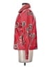 Colleen Lopez 100% Polyester Floral Red Jacket Size S - photo 5