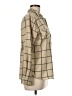 Adrienne Vittadini Plaid Tan Long Sleeve Button-Down Shirt Size M (estimated) - photo 4