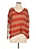 Cecico Stripes Orange Pullover Sweater Size L - photo 1