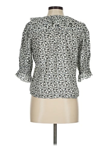 Madewell Ruffled Pintuck Puff-Sleeve Top (view 2)