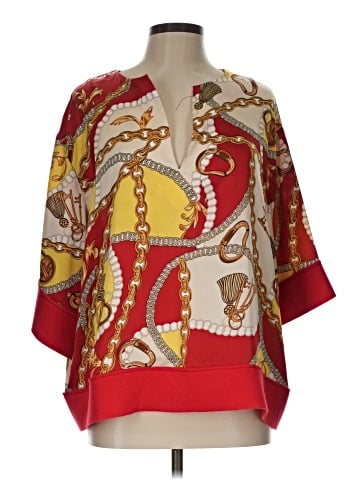 WHY 3/4 Sleeve Blouse (view 1)
