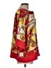 WHY 100% Polyester Red 3/4 Sleeve Blouse Size L - photo 4