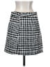 Vila 100% Polyester Houndstooth Gray Black Casual Skirt Size 36 waist - photo 2