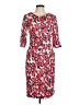 Sara Campbell Print Red Casual Dress Size 8 - photo 1
