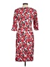 Sara Campbell Print Red Casual Dress Size 8 - photo 2