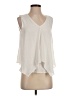 Green Envelope Ivory Sleeveless Blouse Size S - photo 1