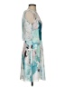 Reiss 100% Polyester Graphic Teal Cocktail Dress Size 4 - photo 4