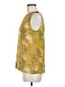 Ann Taylor LOFT 100% Polyester Gold Sleeveless Blouse Size M - photo 5