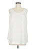Chico's 100% Polyester Ivory Sleeveless Blouse Size Med (1) - photo 1
