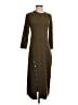 Theory Solid Brown Casual Dress Size S - photo 1
