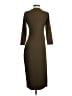 Theory Solid Brown Casual Dress Size S - photo 2