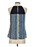 Skies Are Blue 100% Polyester Blue Sleeveless Blouse Size S - photo 2