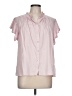 Rails Pink Short Sleeve Blouse Size L - photo 1