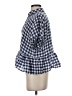 Maeve by Anthropologie Checkered-gingham Blue Short Sleeve Blouse Size XS - photo 5
