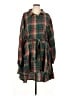 BLOOMCHIC Plaid Green Casual Dress Size 10 - 30 - photo 1